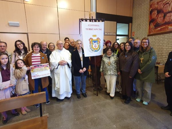 Bendición del estandarte de la Hermandad Franciscana de Salamanca