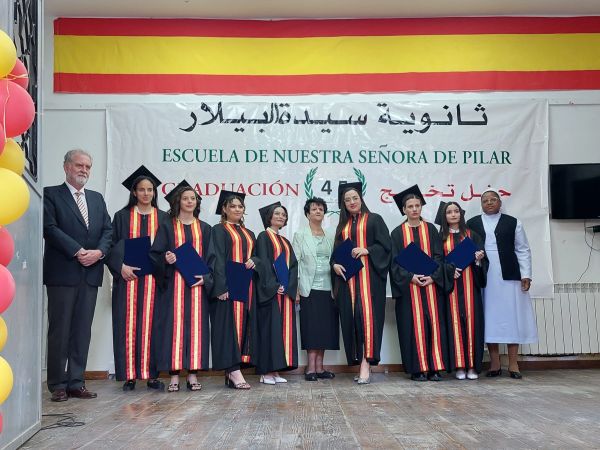 Ceremonia de graduación en el Colegio Nuestra Señora del Pilar de Jerusalén